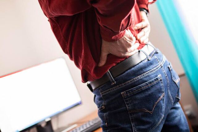 Rückenschmerzen aufgrund von Osteochondrose