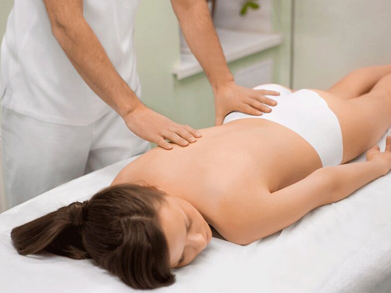 Massage ist eine wirksame Methode, um die Symptome einer Osteochondrose zu beseitigen