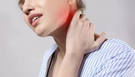 Nackenschmerzen aufgrund von Osteochondrose